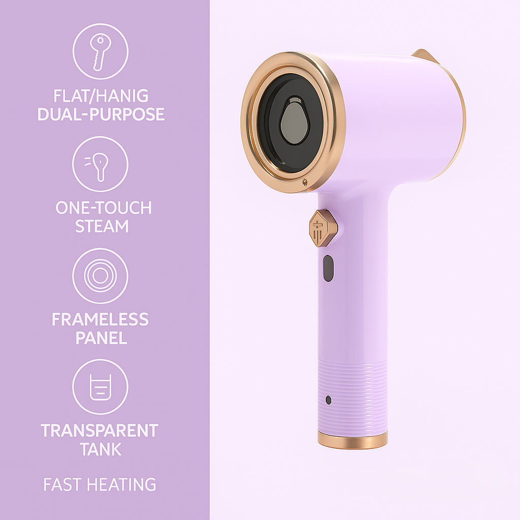 Ironique Steam Iron with Dual Wet/Dry Function